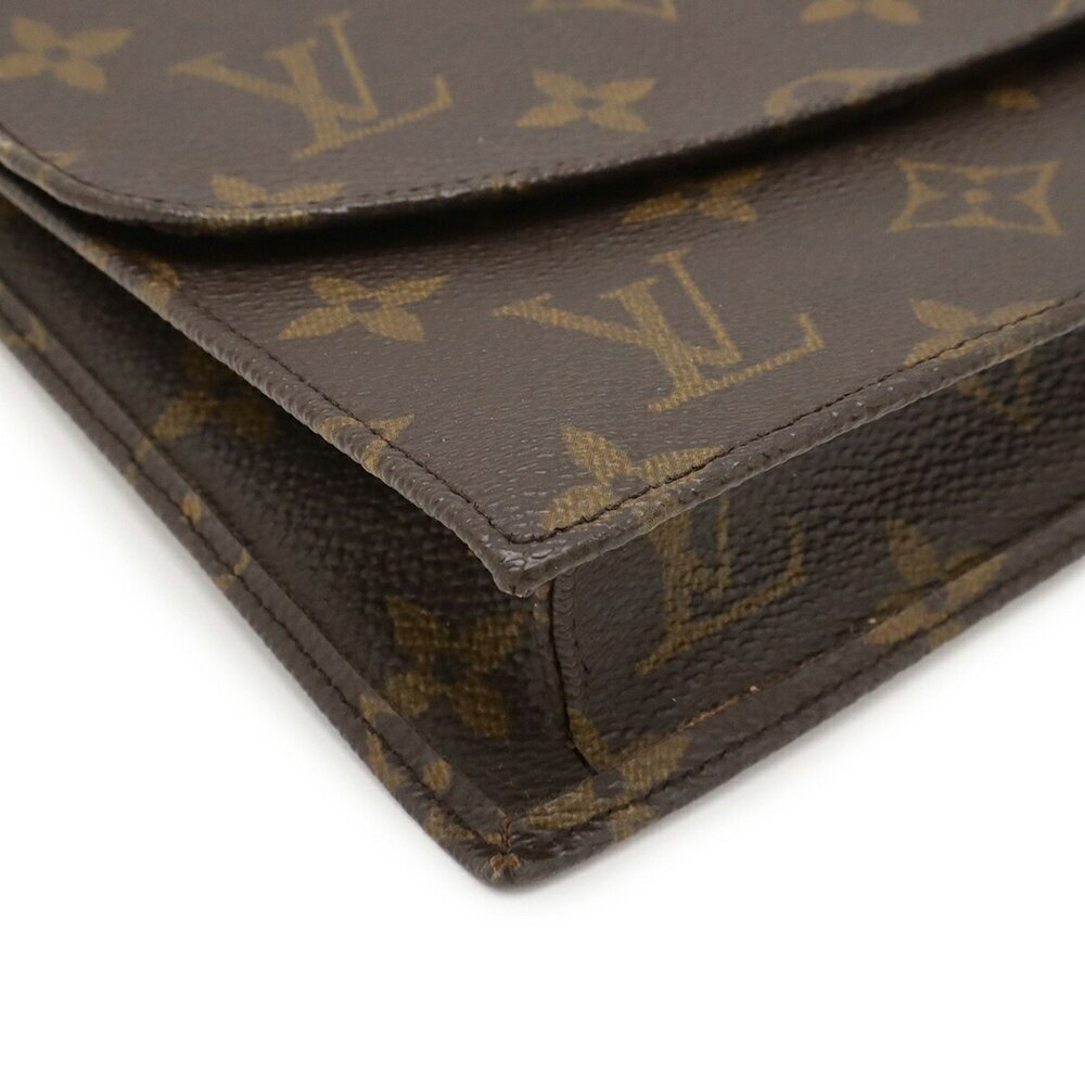 LOUIS VUITTON Authentic Brown Monogram Pochette Pouch - Picture 4 of 8